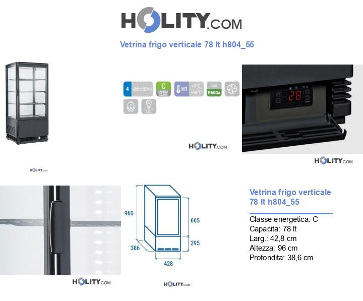 Vetrina frigo verticale 78 lt h804_55