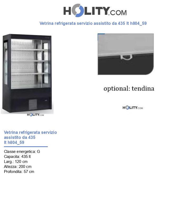 Vetrina refrigerata servizio assistito da 435 lt h804_59