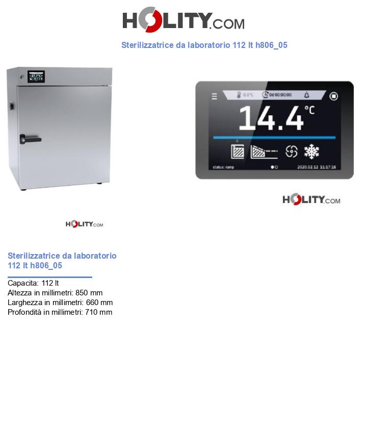 Sterilizzatrice da laboratorio 112 lt h806_05