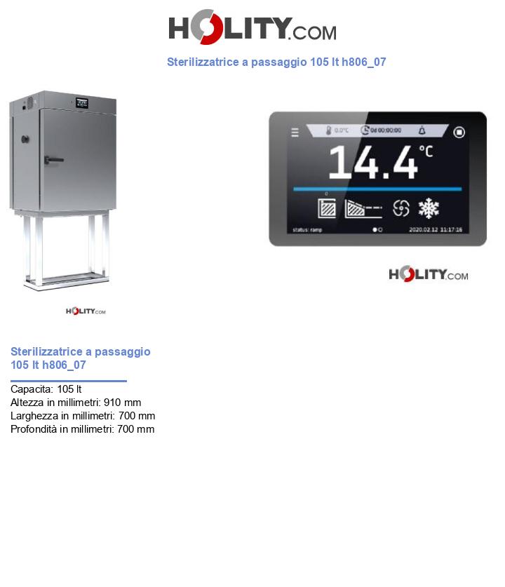 Sterilizzatrice a passaggio 105 lt h806_07