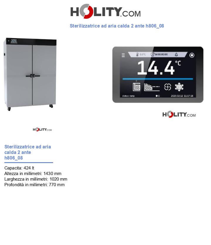 Sterilizzatrice ad aria calda 2 ante h806_08