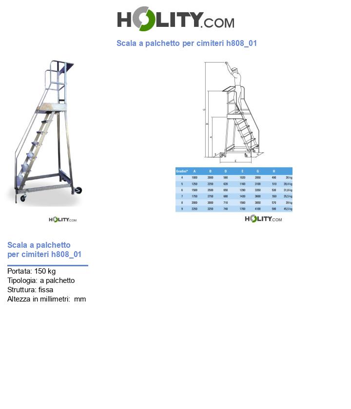 Scala a palchetto per cimiteri h808_01