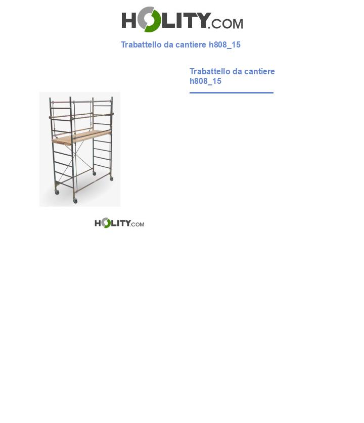 Trabattello da cantiere h808_15
