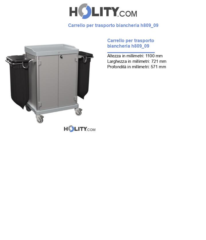Carrello per trasporto biancheria h809_09