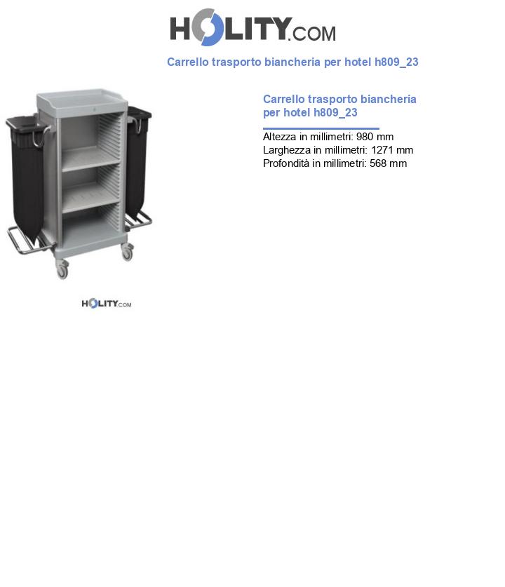 Carrello trasporto biancheria per hotel h809_23