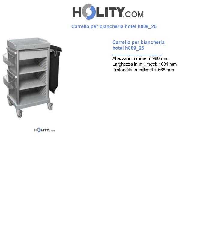 Carrello per biancheria hotel h809_25