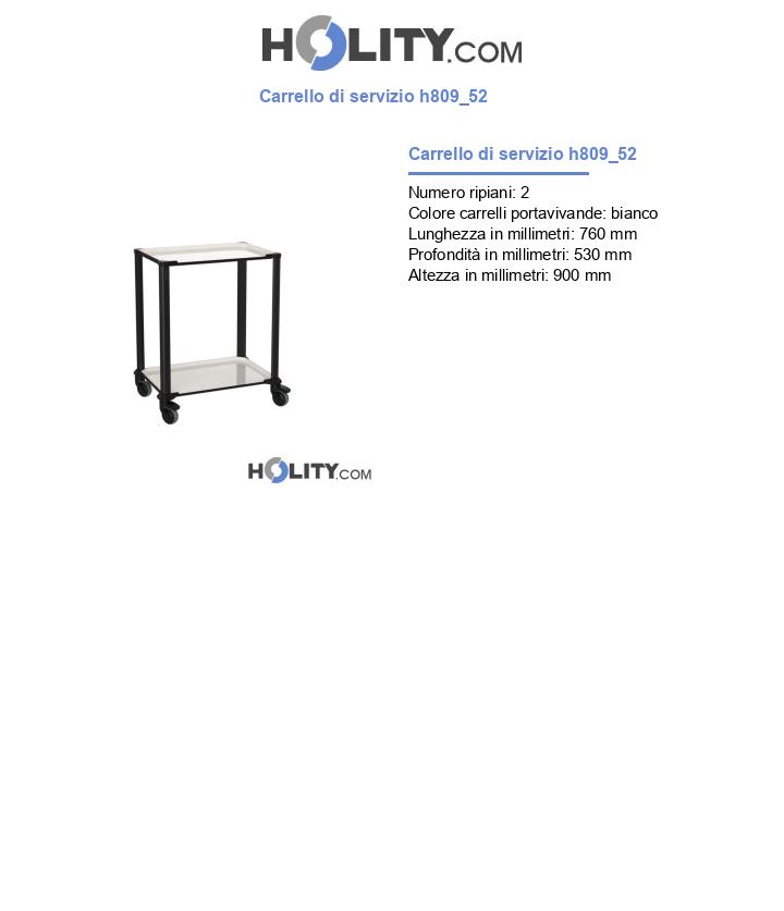 Carrello di servizio h809_52