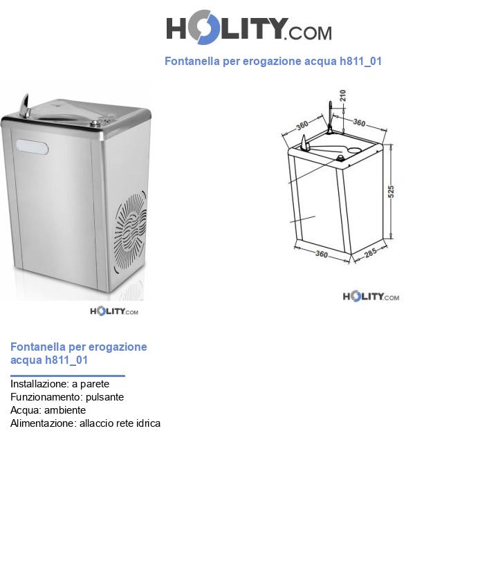 Fontanella per erogazione acqua h811_01