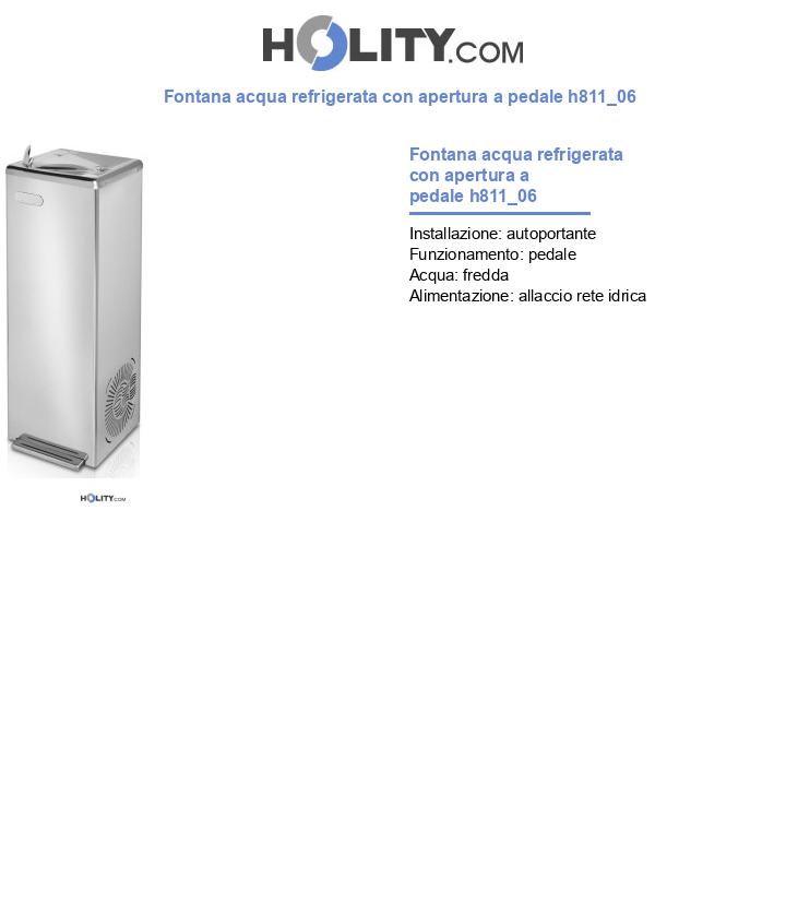 Fontana acqua refrigerata con apertura a pedale h811_06