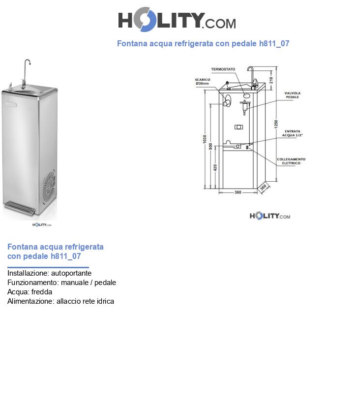 Fontana acqua refrigerata con pedale h811_07
