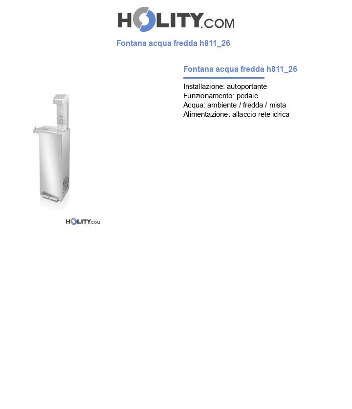 Fontana acqua fredda h811_26