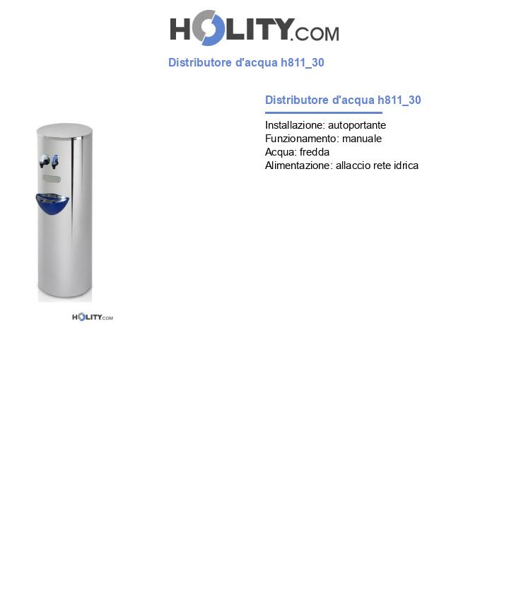 Distributore d'acqua h811_30