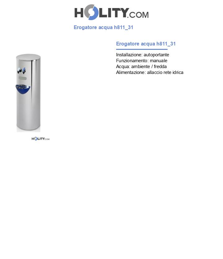 Erogatore acqua h811_31