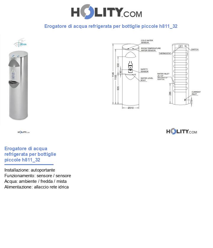 Erogatore di acqua refrigerata per bottiglie piccole h811_32