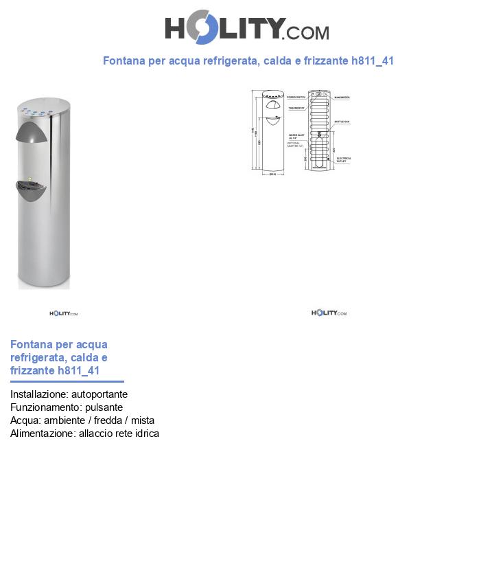 Fontana per acqua refrigerata, calda e frizzante h811_41