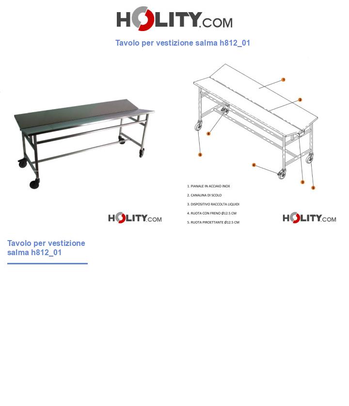 Tavolo per vestizione salma h812_01