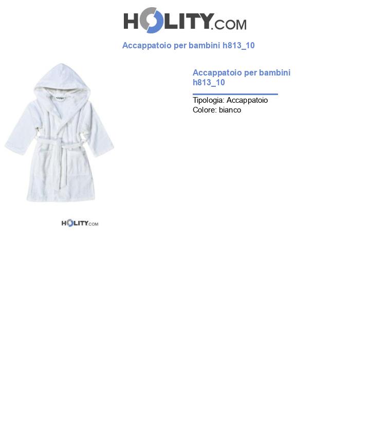 Accappatoio per bambini h813_10