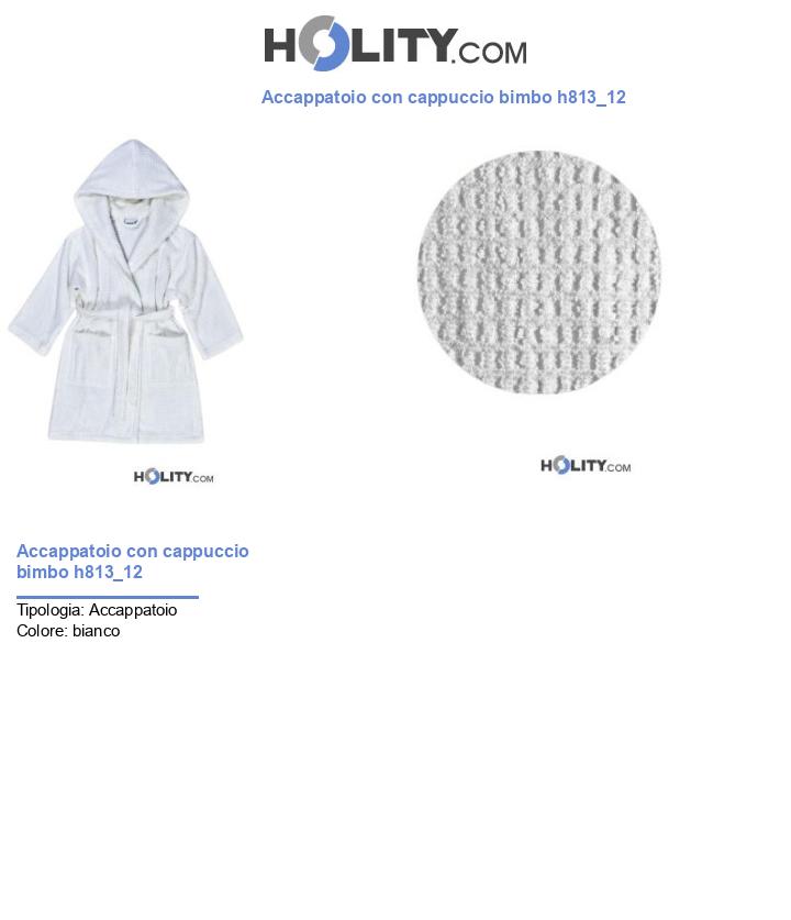 Accappatoio con cappuccio bimbo h813_12
