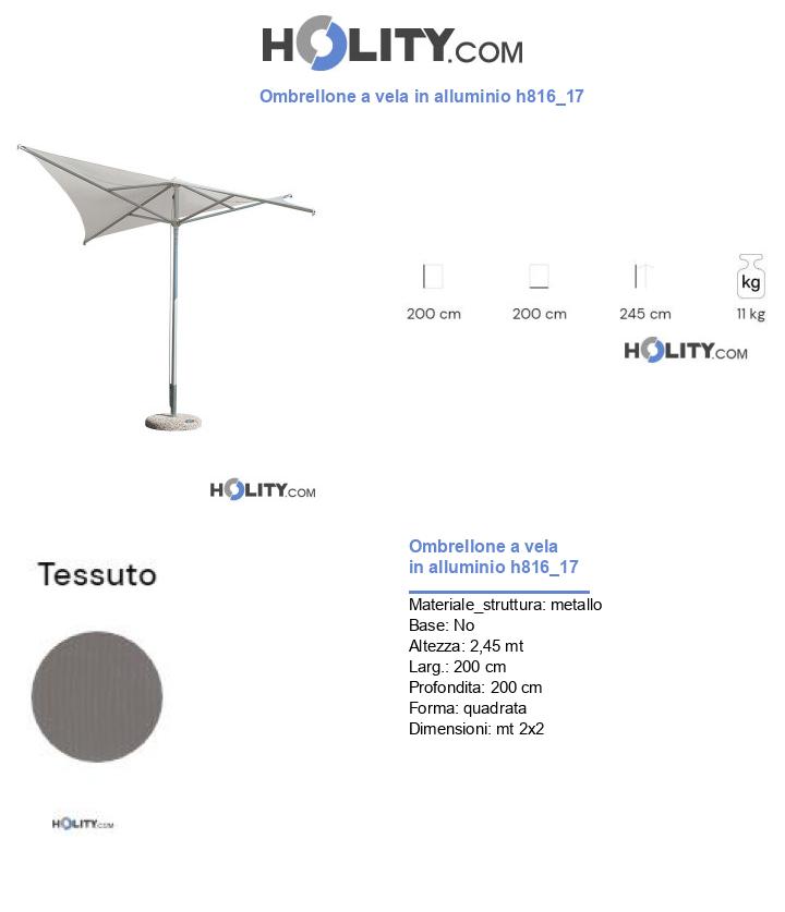 Ombrellone a vela in alluminio h816_17