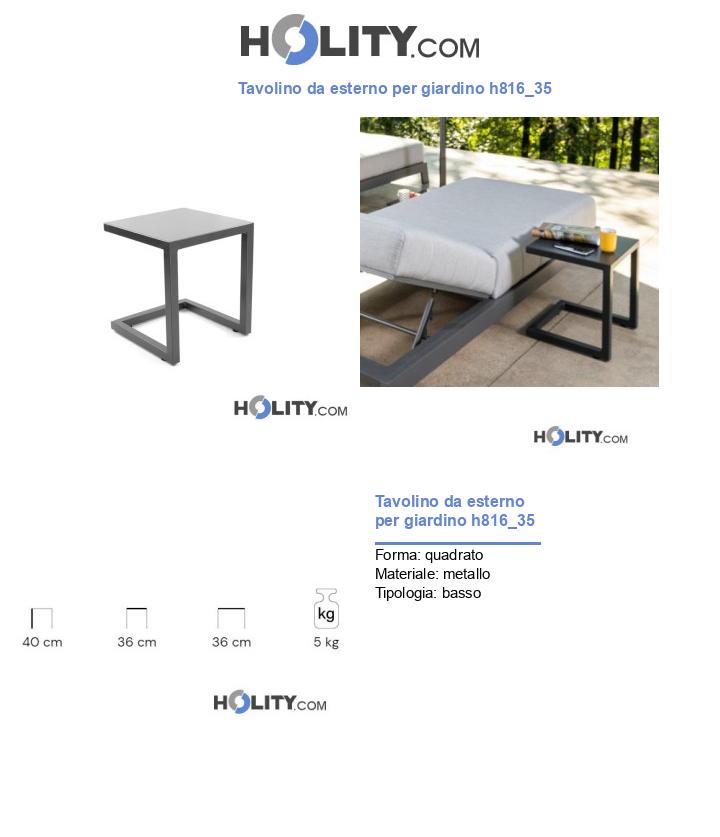 Tavolino da esterno per giardino h816_35