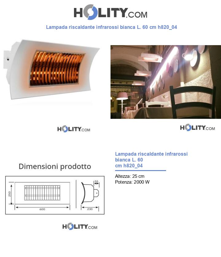 Lampada riscaldante infrarossi bianca L. 60 cm h820_04