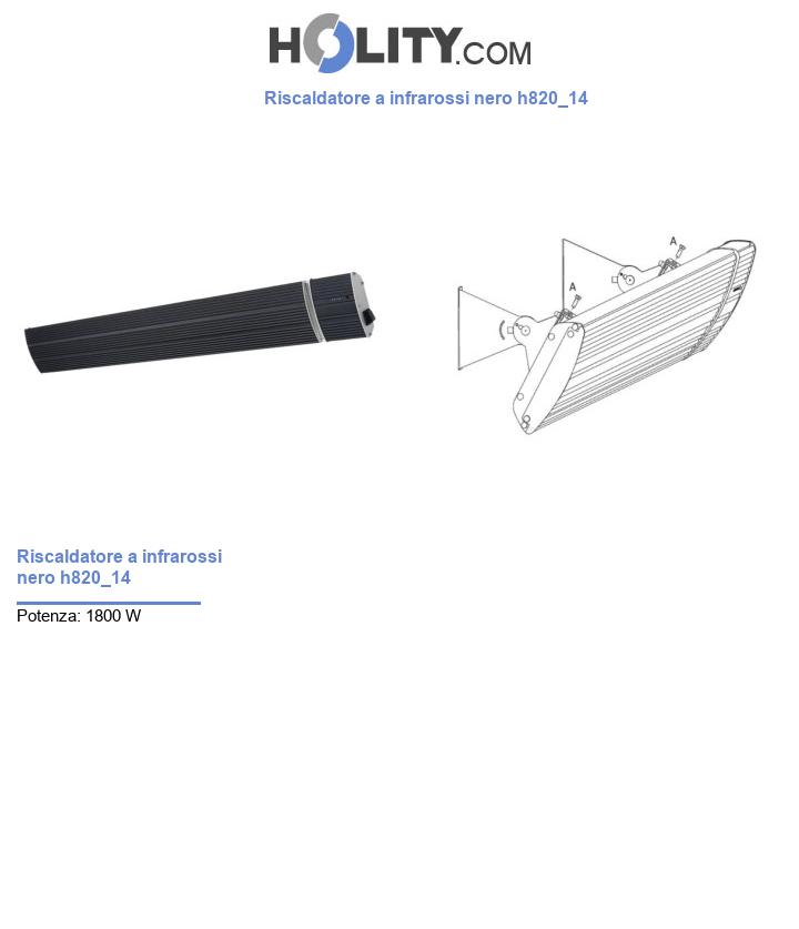 Riscaldatore a infrarossi nero h820_14