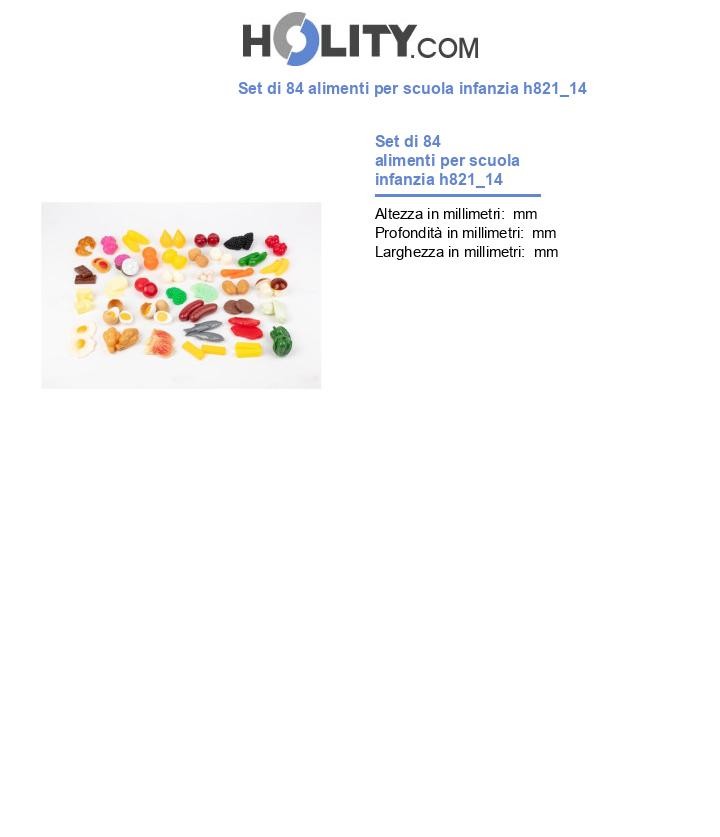 Set di 84 alimenti per scuola infanzia h821_14