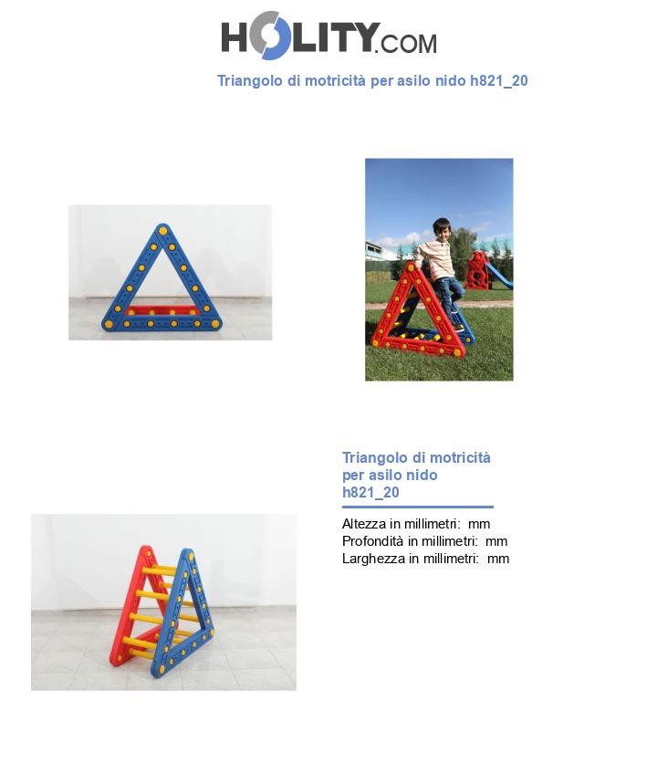 Triangolo di motricità per asilo nido h821_20