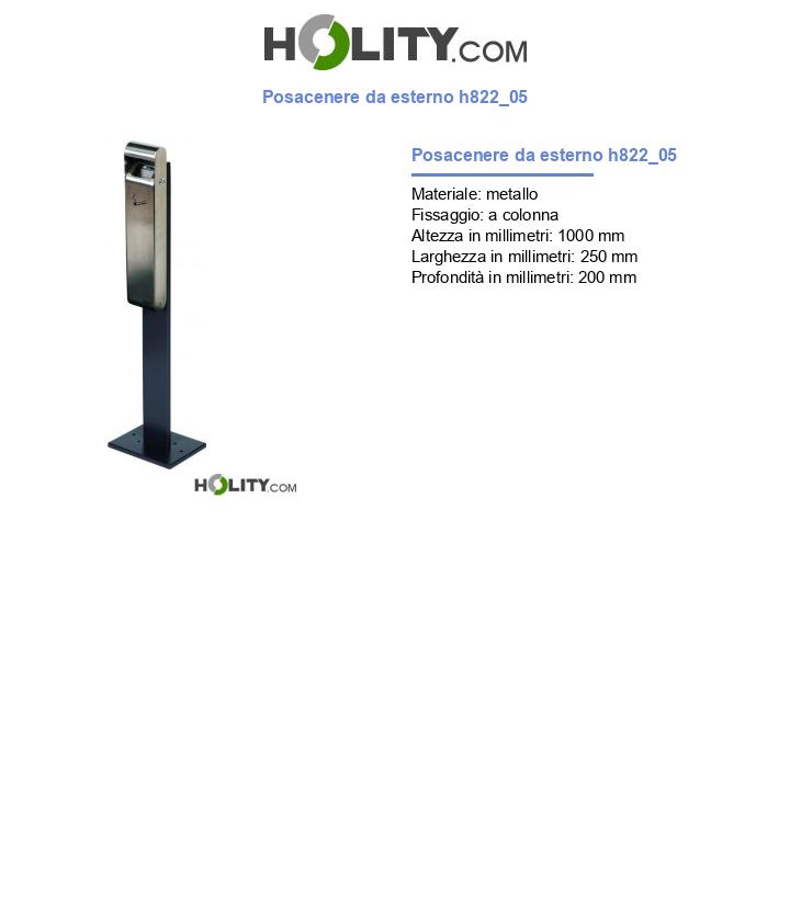 Posacenere da esterno h822_05
