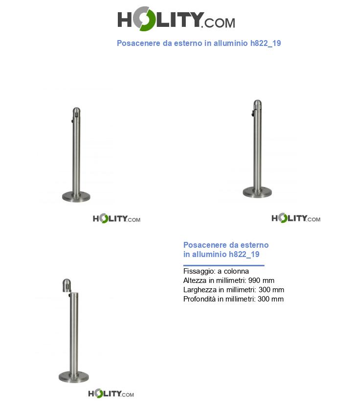 Posacenere da esterno in alluminio h822_19