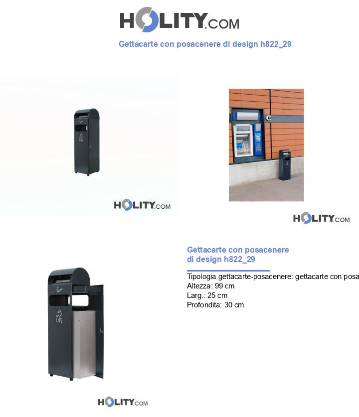 Gettacarte con posacenere di design h822_29
