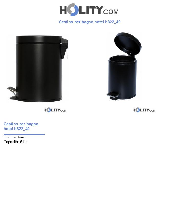 Cestino per bagno hotel h822_40