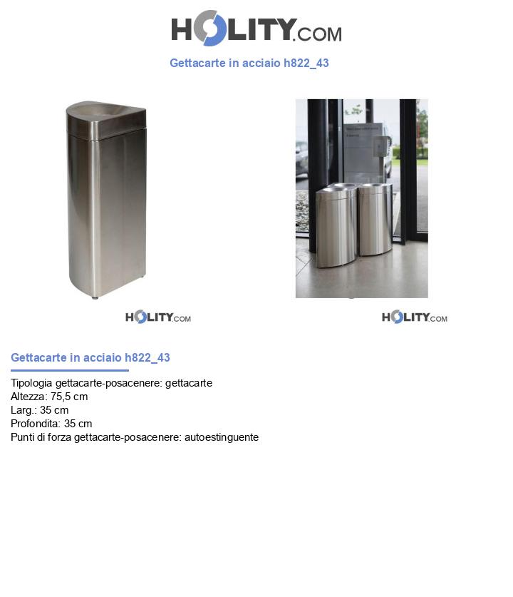 Gettacarte in acciaio h822_43