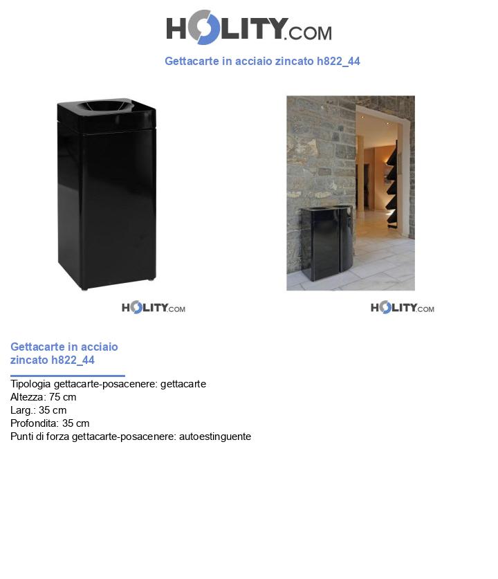 Gettacarte in acciaio zincato h822_44