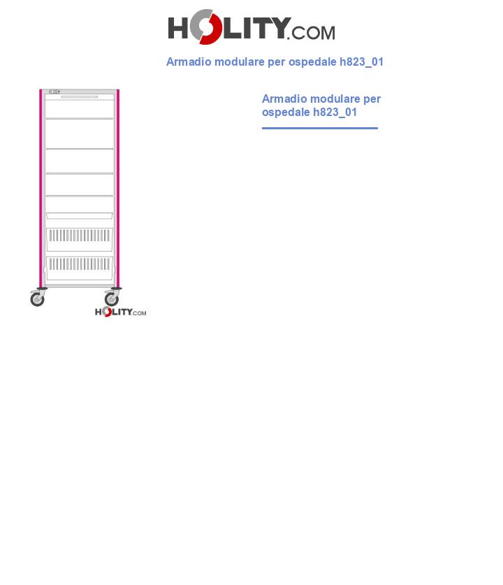 Armadio modulare per ospedale h823_01
