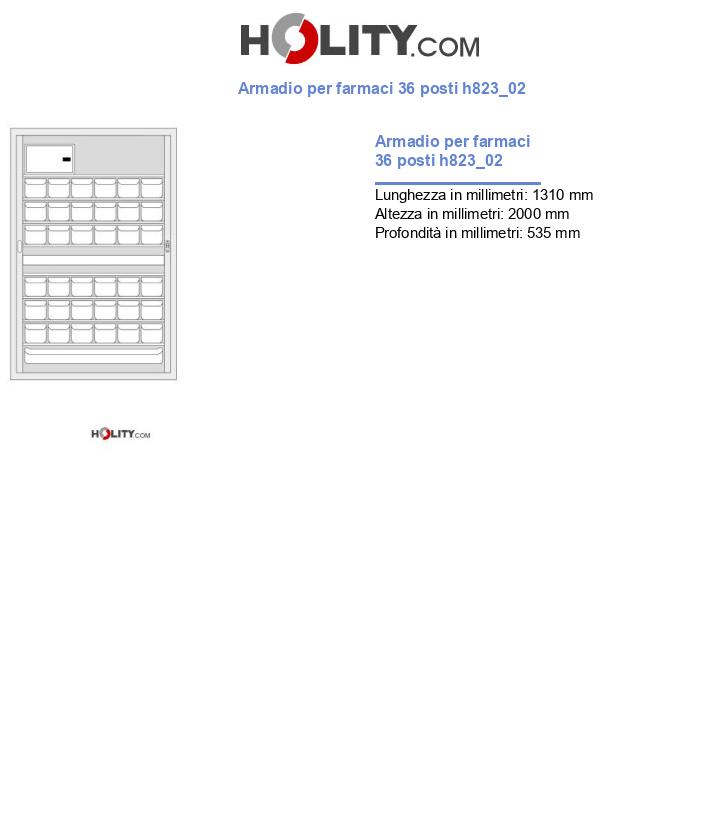 Armadio per farmaci 36 posti h823_02