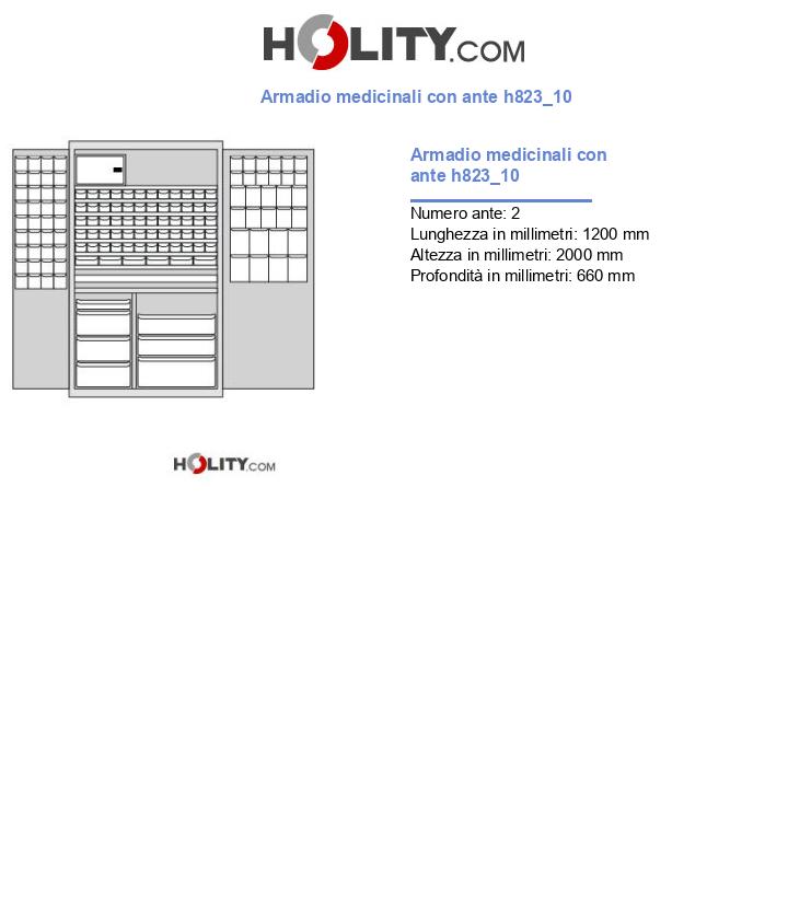 Armadio medicinali con ante h823_10