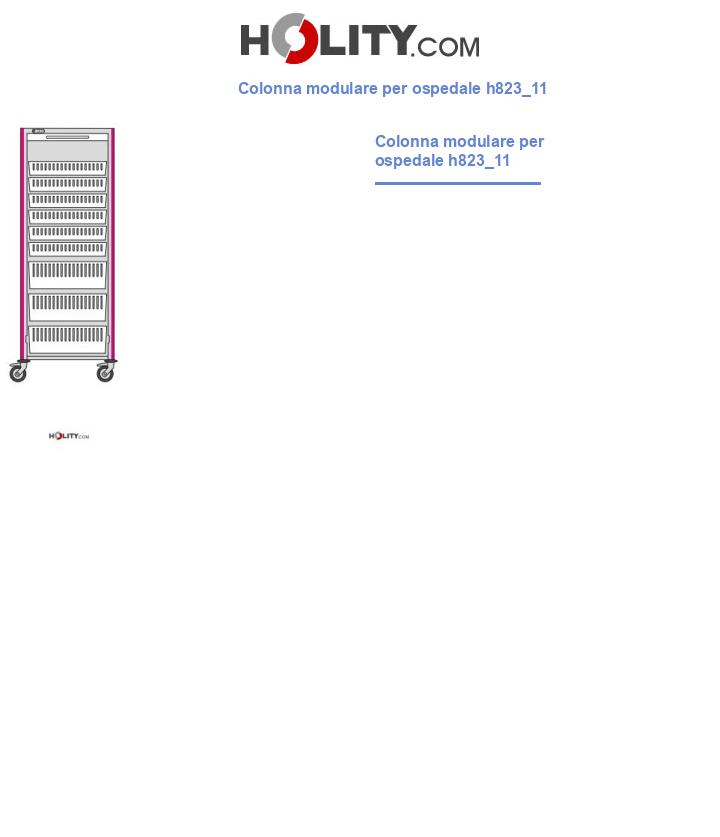 Colonna modulare per ospedale h823_11