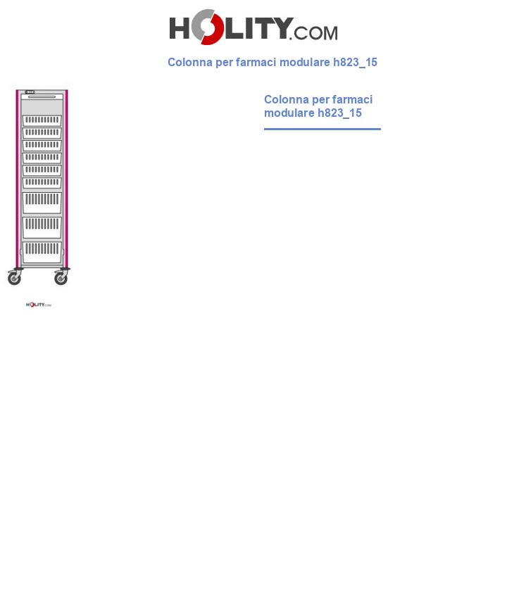 Colonna per farmaci modulare h823_15
