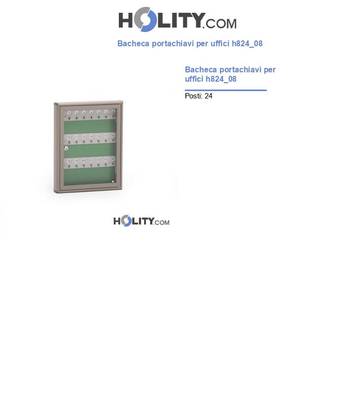Bacheca portachiavi per uffici h824_08