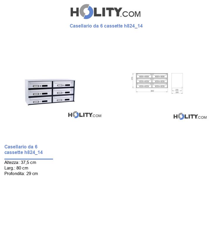 Casellario da 6 cassette h824_14