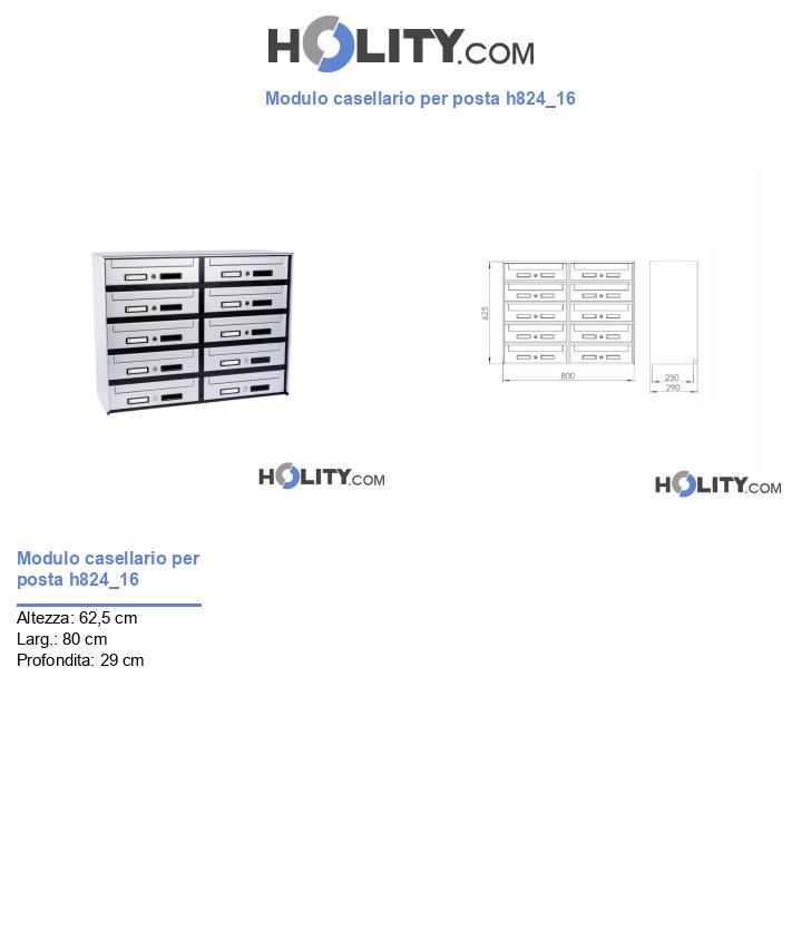 Modulo casellario per posta h824_16
