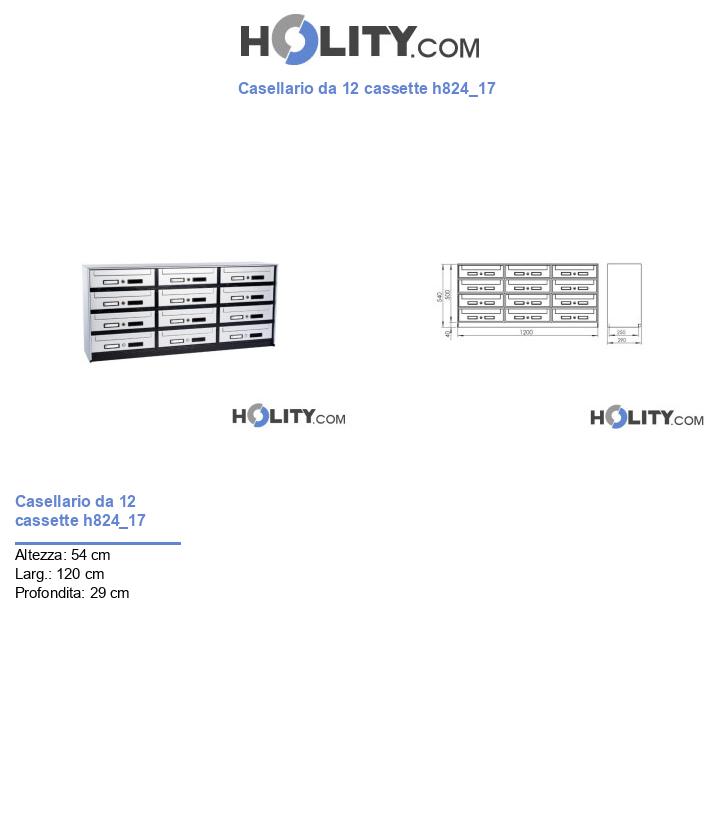 Casellario da 12 cassette h824_17