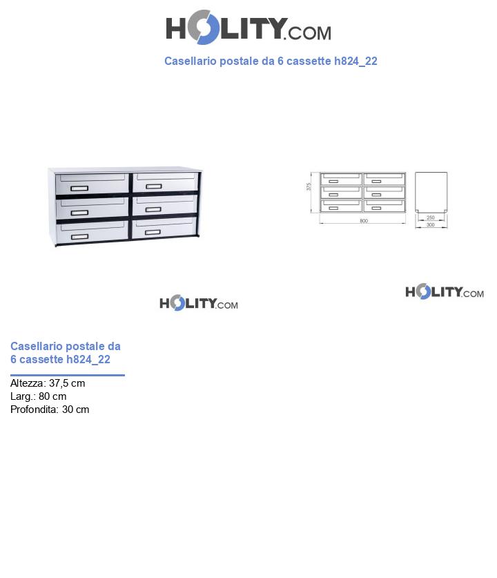 Casellario postale da 6 cassette h824_22