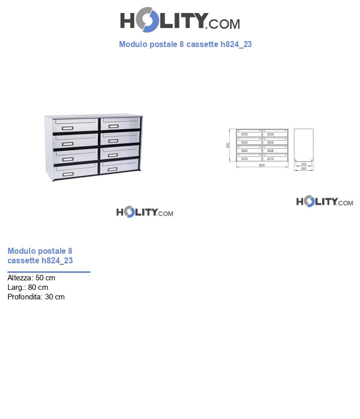 Modulo postale 8 cassette h824_23