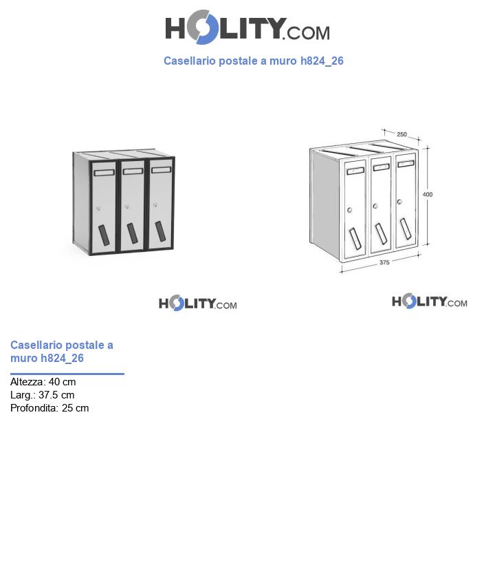 Casellario postale a muro h824_26