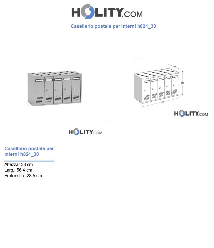 Casellario postale per interni h824_30