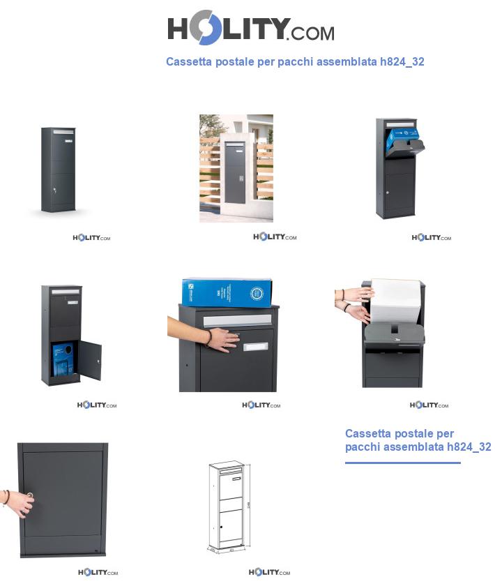 Cassetta postale per pacchi assemblata h824_32