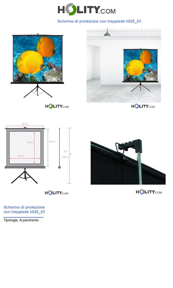 Schermo di proiezione con treppiede h825_03