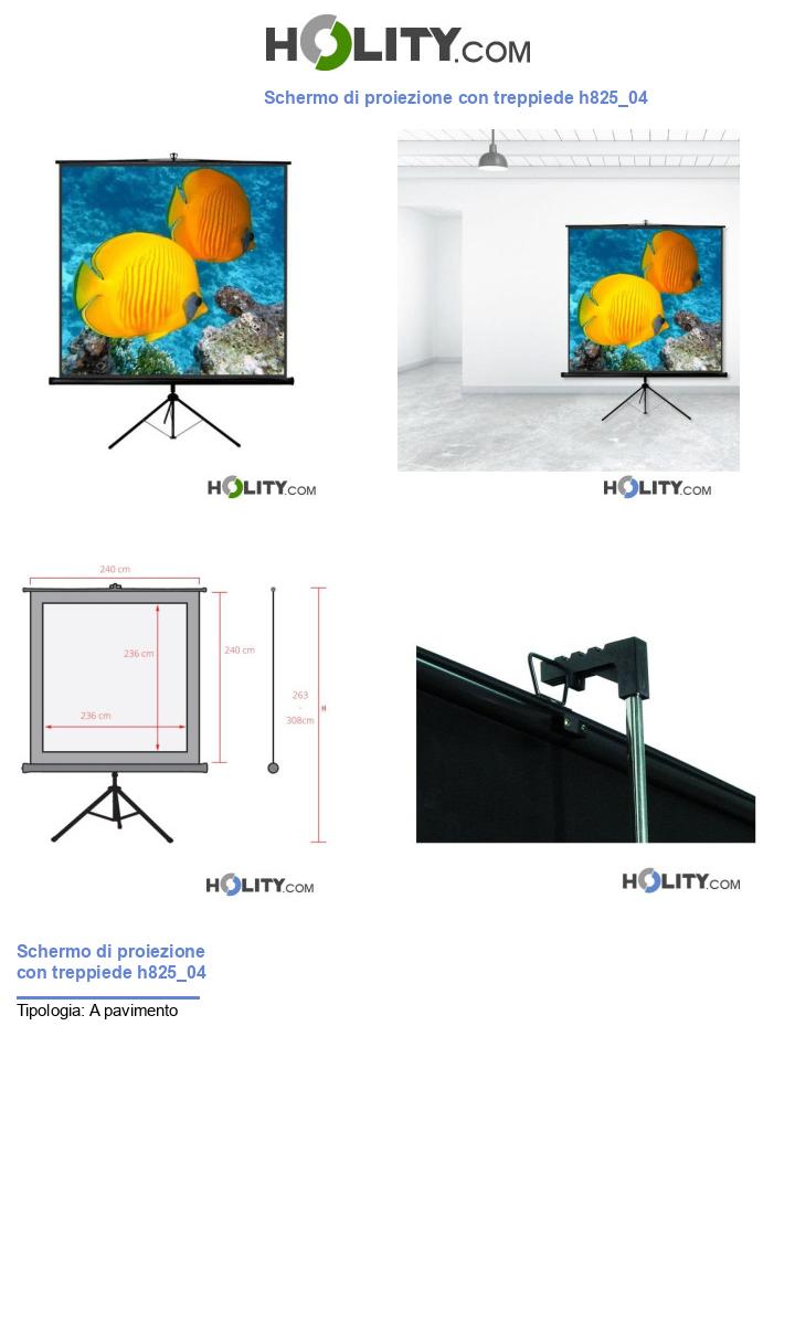 Schermo di proiezione con treppiede h825_04